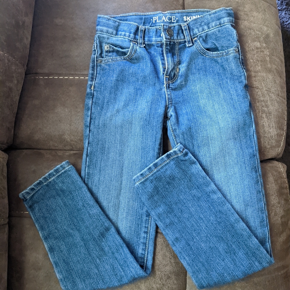 Children's place size 7 boy skinny jeans